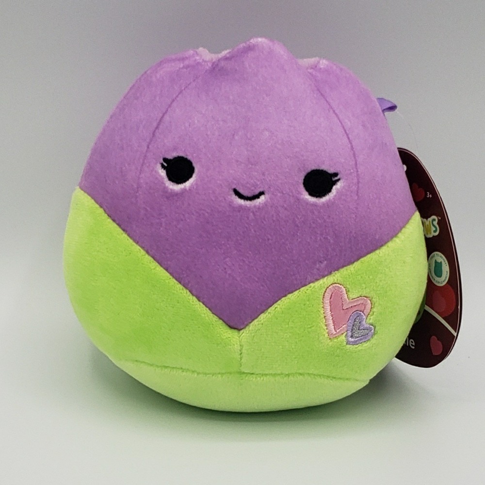 NWT Original Squishmallows Jackie the Tulip 5" Valentine's 2023 Plush Toy